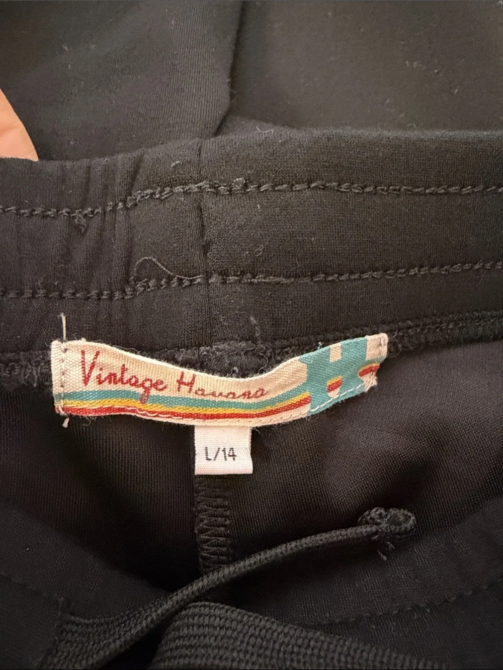 Vintage Havana girls Black & White stripe cloud zip up Hoodie & pants L (14)